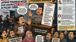 “Rakyat Dipersulit, Leasing Dimudahkan? Laporan Penarikan Motor Mandek di Polsek Curug”