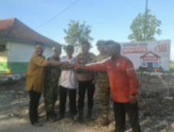 Danramil 11 Pebayuran Berikan Apresiasi Atas Dukungan Muspika Kecamatan Pebayuran Bersama Pemerintah Desa Atas Terlaksananya Peletakan Batu Pertama Pembanngunan Koperasi Desa Merah Putih