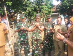 Danramil 10 Sukatani Dampingi Kasiter Korem 051/Wijayakarta Pimpin Peletakan Batu Pertama Jembatan Merah Putih di Sukamantri Tambelang