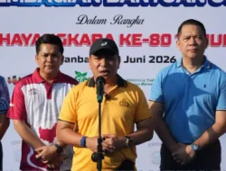 Polda Riau Gelar Olahraga Bersama Sambut Hari Bhayangkara Ke-80