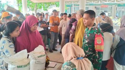 Babinsa Koramil 01/Tambun Turun Langsung Kawal Kegiatan yang Diserbu Ribuan Warga