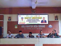 Minggon Desa Serang Bahas Posyandu dan Kebersihan Lingkungan, Babinsa Maju Dorong Peran Aktif Masyarakat