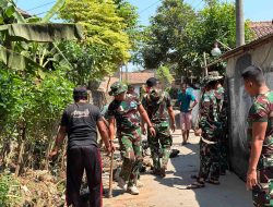 Hari Ke-11 TMMD Ke-129, Satgas Rawat Hasil Pengecoran Jalan Agar Tetap Berkualitas