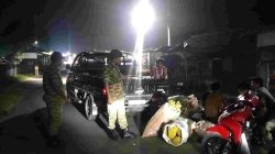 Cegah Gangguan Kamtibmas, Koramil 13/Kedungwaringin Gelar Patroli Malam di Sejumlah Titik Strategis